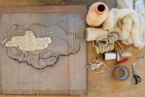 Weaving, Summer School 2019, Tapestry and Artistic Interpretation, Cité internationale de la tapisserie, Aubusson   Lola Moser © Michelangelo Foundation Caption /