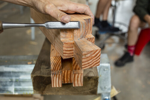 Summer School 2022 Introduction to Japanese Carpentry Tour Takami Kawai Michelangelo Nilo©Domaine de Boisbuchet